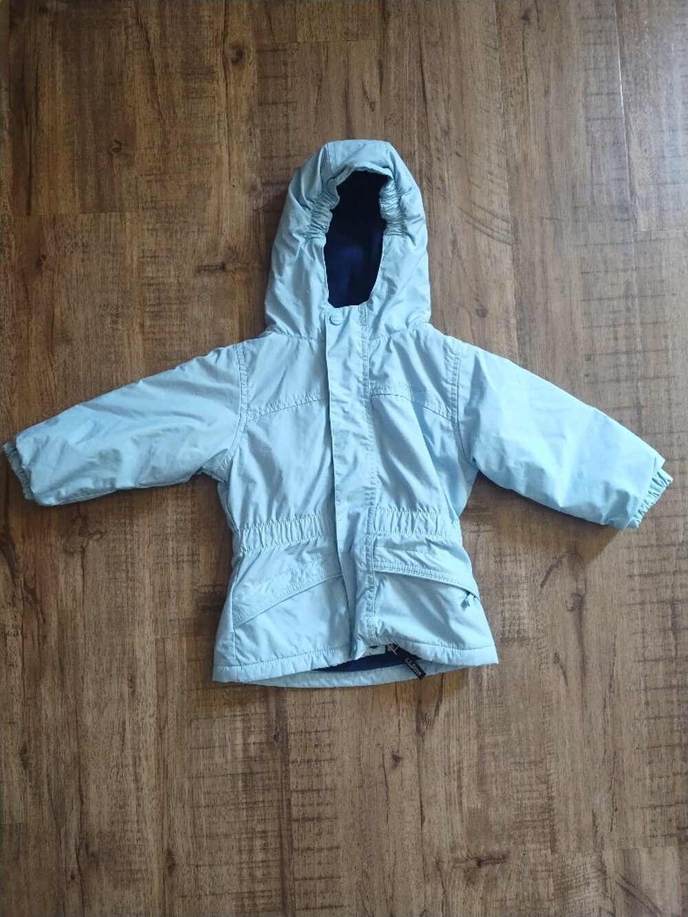 vintage L.L.Bean fleece lined coat 12-18mo light blue